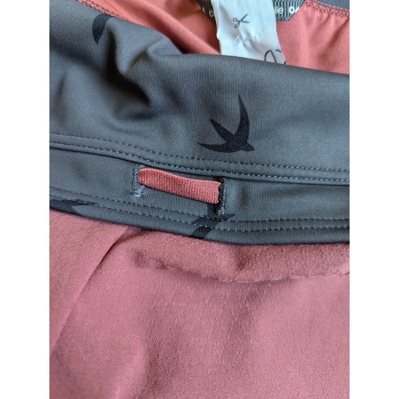 Oiselle Max Roga Jogger running Shorts Sz 4 Pink Red Short Gym Lined - Picture 10 of 13